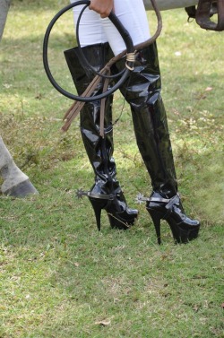 with-spurs-femdom